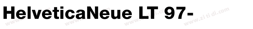 HelveticaNeue LT 97字体转换